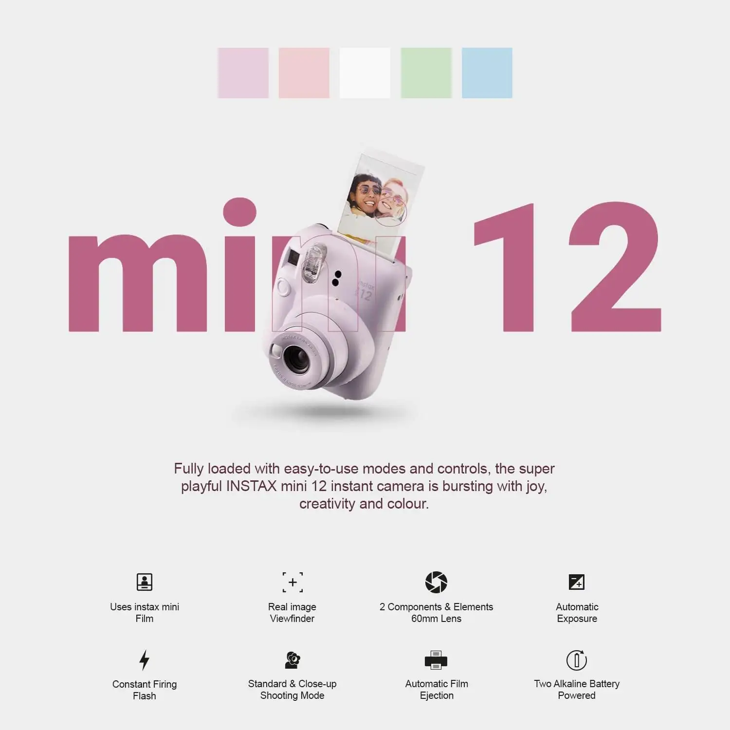 Fujifilm Instax Mini 12 Instant Camera Mint Green - 61tmwoo5psl._ac_sl1500_